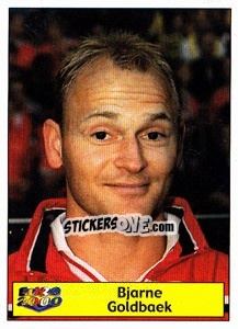 Sticker Bjarne Goldbaek - Star Publishing Euro 2000. European Football Championship n. 236 - NO EDITOR