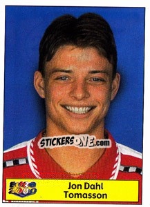 Sticker Jon Dahl Tomasson - Star Publishing Euro 2000. European Football Championship - NO EDITOR