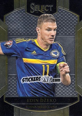 Sticker Edin Dzeko - Select Soccer 2016-2017 n. 7 - Panini