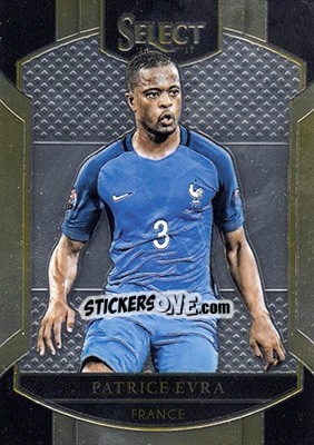 Sticker Patrice Evra - Select Soccer 2016-2017 n. 34 - Panini