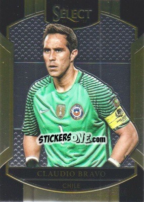Sticker Claudio Bravo - Select Soccer 2016-2017 n. 37 - Panini