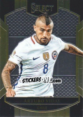Sticker Arturo Vidal - Select Soccer 2016-2017 n. 42 - Panini