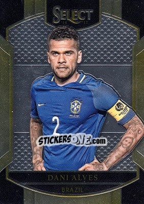 Sticker Dani Alves - Select Soccer 2016-2017 n. 89 - Panini