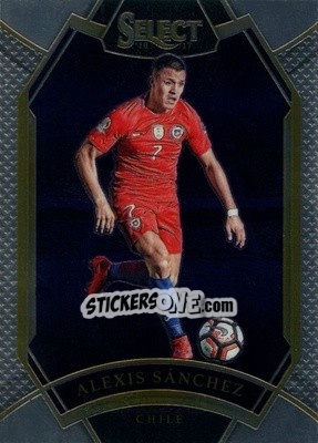 Sticker Alexis Sanchez - Select Soccer 2016-2017 n. 204 - Panini