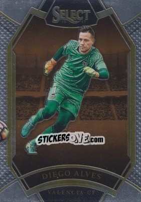 Sticker Diego Alves - Select Soccer 2016-2017 - Panini