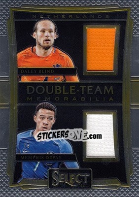 Sticker Daley Blind / Memphis Depay - Select Soccer 2016-2017 n. DT-BD - Panini