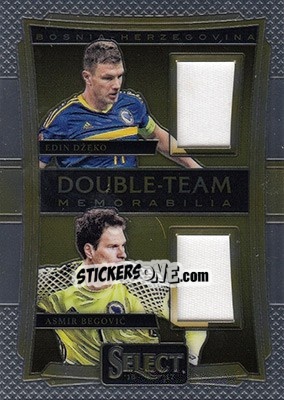 Sticker Asmir Begovic / Edin Dzeko - Select Soccer 2016-2017 n. DT-BE - Panini