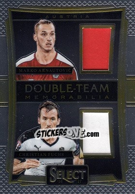 Sticker Christian Fuchs / Marko Arnautovic - Select Soccer 2016-2017 n. DT-FA - Panini