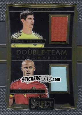 Sticker Vincent Kompany / Thibaut Courtois - Select Soccer 2016-2017 n. DT-KC - Panini