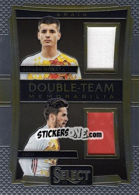Sticker Alvaro Morata / Isco - Select Soccer 2016-2017 n. DT-MI - Panini