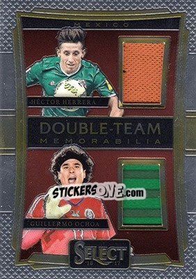 Sticker Guillermo Ochoa / Hector Herrera - Select Soccer 2016-2017 n. DT-OH - Panini