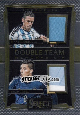 Sticker Enzo Perez / Maxi Rodriguez - Select Soccer 2016-2017 n. DT-PR - Panini