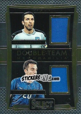 Sticker Giuseppe Rossi / Gianluigi Buffon - Select Soccer 2016-2017 n. DT-RB - Panini