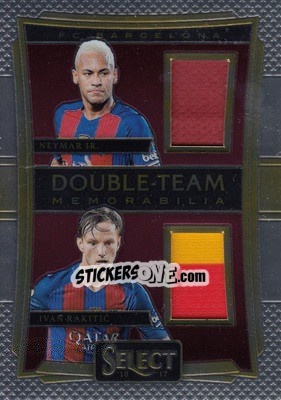 Sticker Ivan Rakitic / Neymar Jr. - Select Soccer 2016-2017 n. DT-RN - Panini