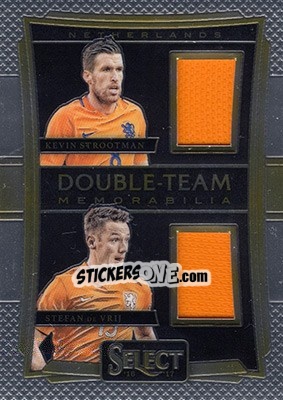 Sticker Kevin Strootman / Stefan de Vrij - Select Soccer 2016-2017 n. DT-SDV - Panini