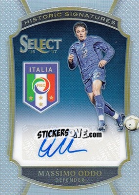 Sticker Massimo Oddo - Select Soccer 2016-2017 n. HS-MO - Panini
