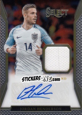 Sticker Jordan Henderson - Select Soccer 2016-2017 n. JA-JHN - Panini
