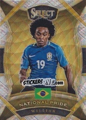 Sticker Willian - Select Soccer 2016-2017 - Panini