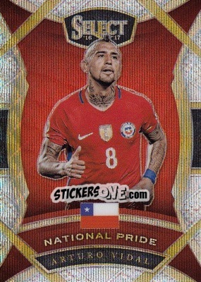 Sticker Arturo Vidal - Select Soccer 2016-2017 n. NP-11 - Panini