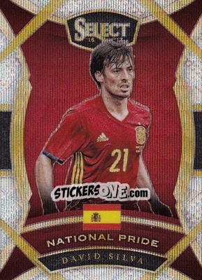 Sticker David Silva - Select Soccer 2016-2017 n. NP-36 - Panini