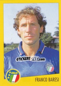 Sticker Franco Baresi - AZZURRI CON IP 1982-1998 n. 33 - Merlin