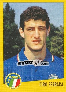 Sticker Ciro Ferrara - AZZURRI CON IP 1982-1998 n. 36 - Merlin
