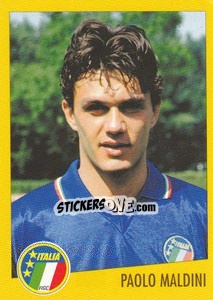 Sticker Paolo Maldini - AZZURRI CON IP 1982-1998 - Merlin