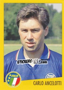 Sticker Carlo Ancelotti - AZZURRI CON IP 1982-1998 n. 40 - Merlin