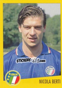 Sticker Nicola Berti - AZZURRI CON IP 1982-1998 n. 41 - Merlin