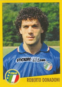 Sticker Roberto Donadoni - AZZURRI CON IP 1982-1998 n. 46 - Merlin