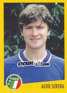 Sticker Aldo Serena - AZZURRI CON IP 1982-1998 - Merlin