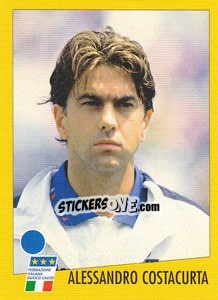 Figurina Alessandro Costacurta - AZZURRI CON IP 1982-1998 - Merlin