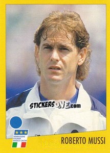 Sticker Roberto Mussi - AZZURRI CON IP 1982-1998 n. 56 - Merlin