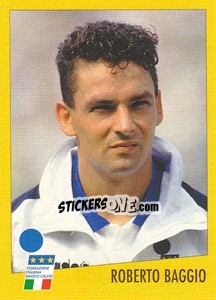 Sticker Roberto Baggio - AZZURRI CON IP 1982-1998 n. 58 - Merlin