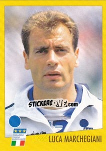 Sticker Luca Marchegiani - AZZURRI CON IP 1982-1998 n. 60 - Merlin