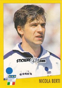 Sticker Nicola Berti - AZZURRI CON IP 1982-1998 n. 62 - Merlin