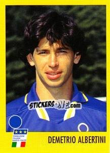 Sticker Demetrio Albertini - AZZURRI CON IP 1982-1998 n. P1 - Merlin