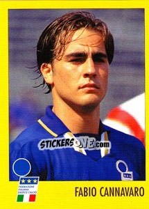 Sticker Fabio Cannavaro - AZZURRI CON IP 1982-1998 n. P5 - Merlin