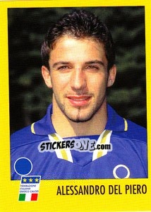 Sticker Alessandro Del Piero - AZZURRI CON IP 1982-1998 n. P11 - Merlin