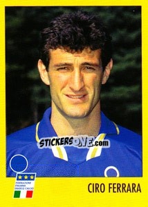 Sticker Ciro Ferrara - AZZURRI CON IP 1982-1998 n. P14 - Merlin