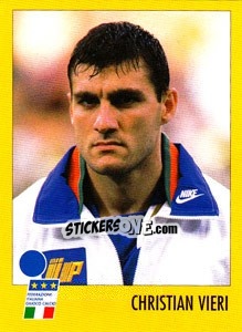 Sticker Christian Vieri - AZZURRI CON IP 1982-1998 n. P26 - Merlin