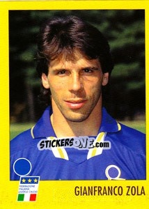 Sticker Gianfranco Zola - AZZURRI CON IP 1982-1998 n. P27 - Merlin