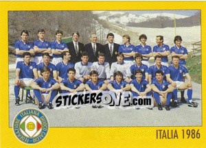 Sticker Italia 1986