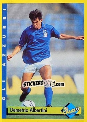 Figurina Demetrio Albertini - Calcio Cards 1992-1993 - Merlin