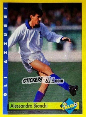 Figurina Alessandro Bianchi - Calcio Cards 1992-1993 - Merlin