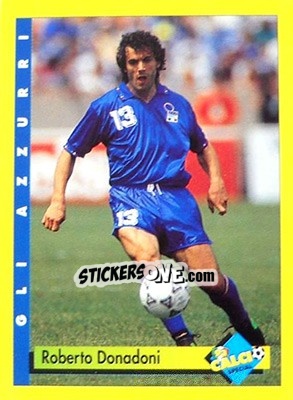 Sticker Roberto Donadoni - Calcio Cards 1992-1993 n. 7 - Merlin