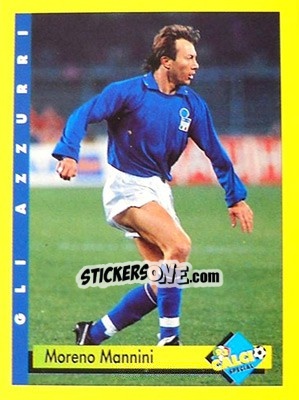 Sticker Moreno Mannini - Calcio Cards 1992-1993 n. 13 - Merlin