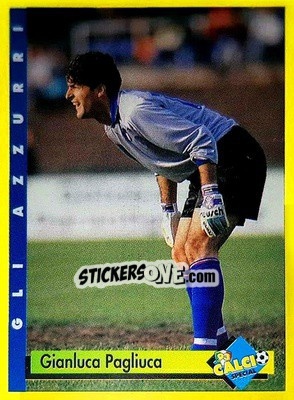 Sticker Gianluca Pagliuca - Calcio Cards 1992-1993 n. 14 - Merlin