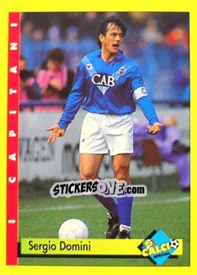 Sticker Sergio Domini - Calcio Cards 1992-1993 n. 21 - Merlin