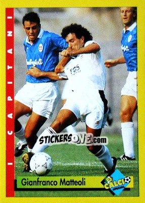 Sticker Gianfranco Matteoli - Calcio Cards 1992-1993 n. 22 - Merlin